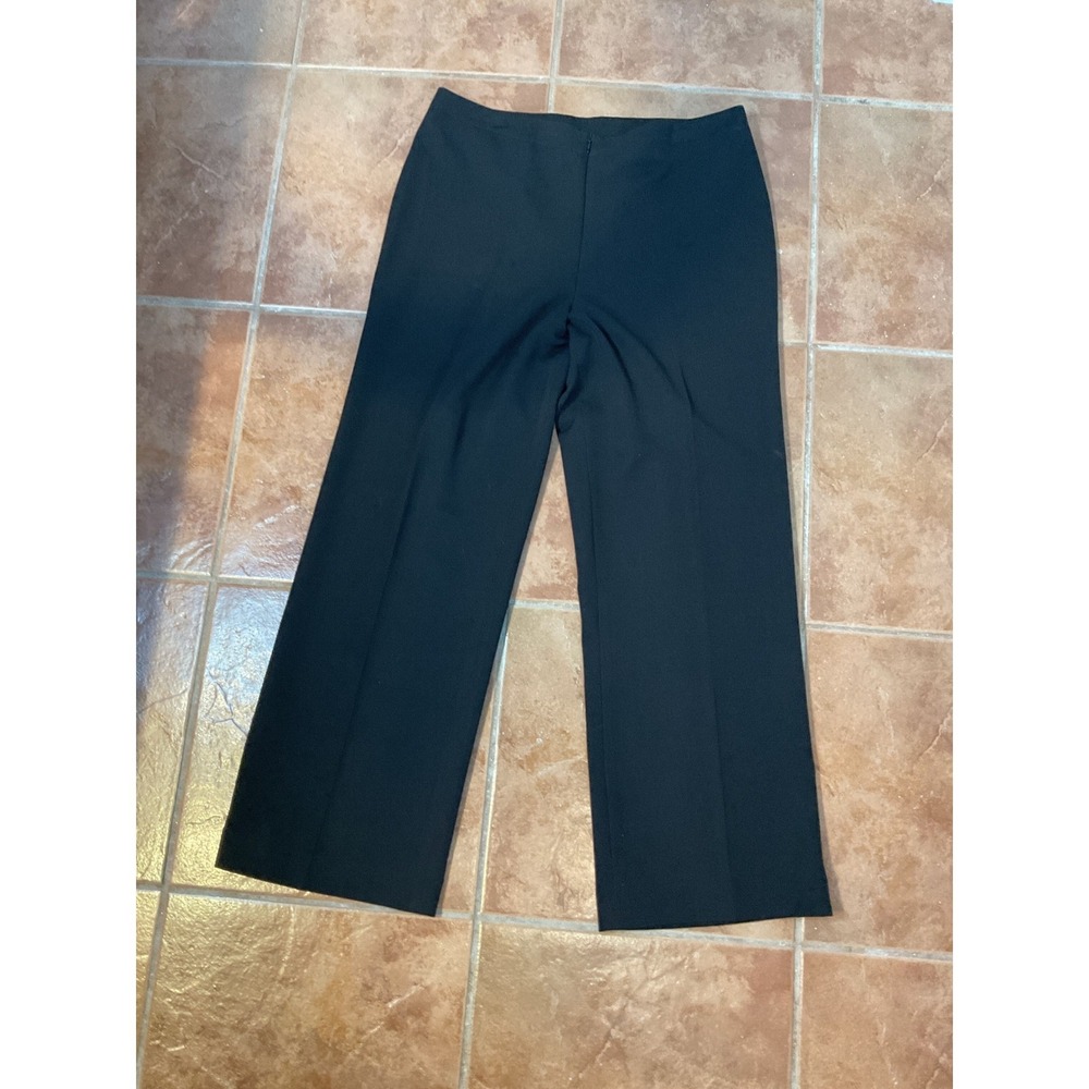 Mode de Vie Dress Pants Womens 10 Black Excellent Wide Leg Stretch 2261R